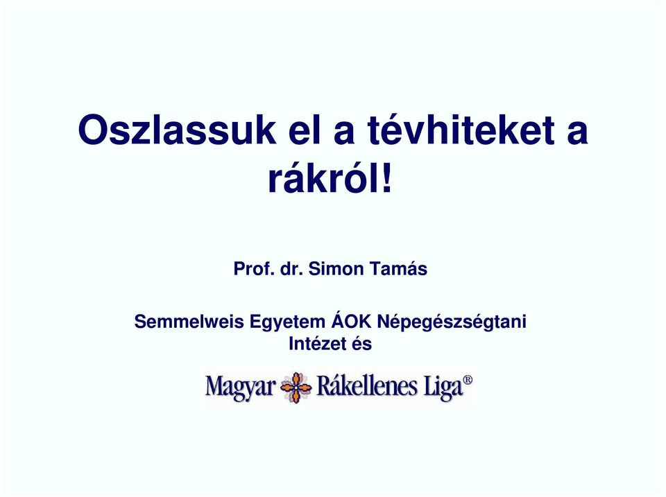 Simon Tamás Semmelweis