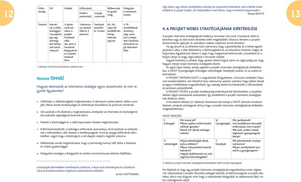 Tanárok Interakció a célközönséggel / Visszajelzés egy-egy nemrégiben befejezett tanulmányról A párbeszéd erősítése a projekt Facebook oldalán, amit a Facebook bejegyzések és tweetek tartanak fenn 1.