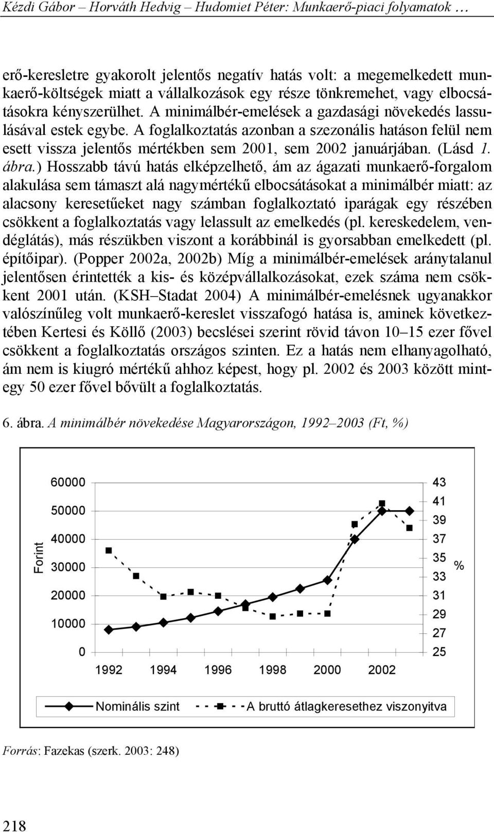 ábra.) Hosszabb távú hatás elképzelhető, ám az ágazati munkaerő-forgalom alakulása sem támaszt alá nagymértékű elbocsátásokat a minimálbér miatt: az alacsony keresetűeket nagy számban foglalkoztató