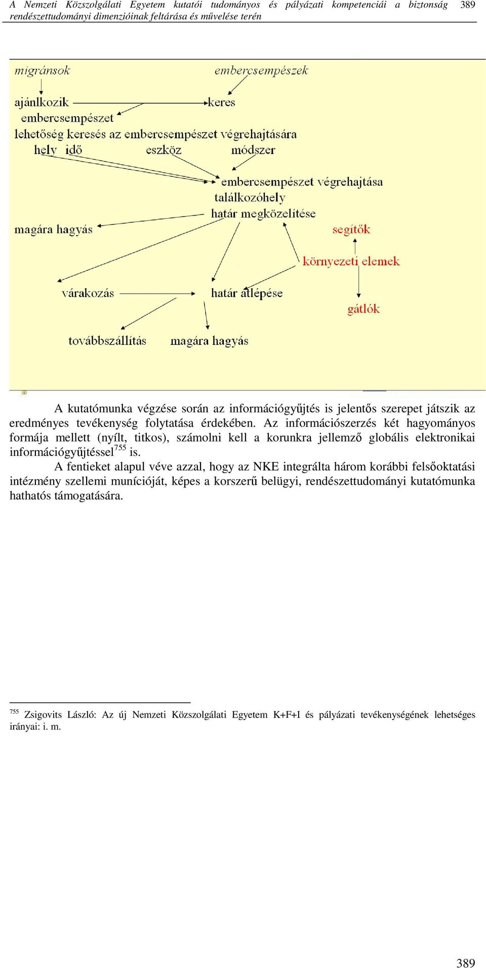 Az információszerzés két hagyományos formája mellett (nyílt, titkos), számolni kell a korunkra jellemzı globális elektronikai információgyőjtéssel 755 is.