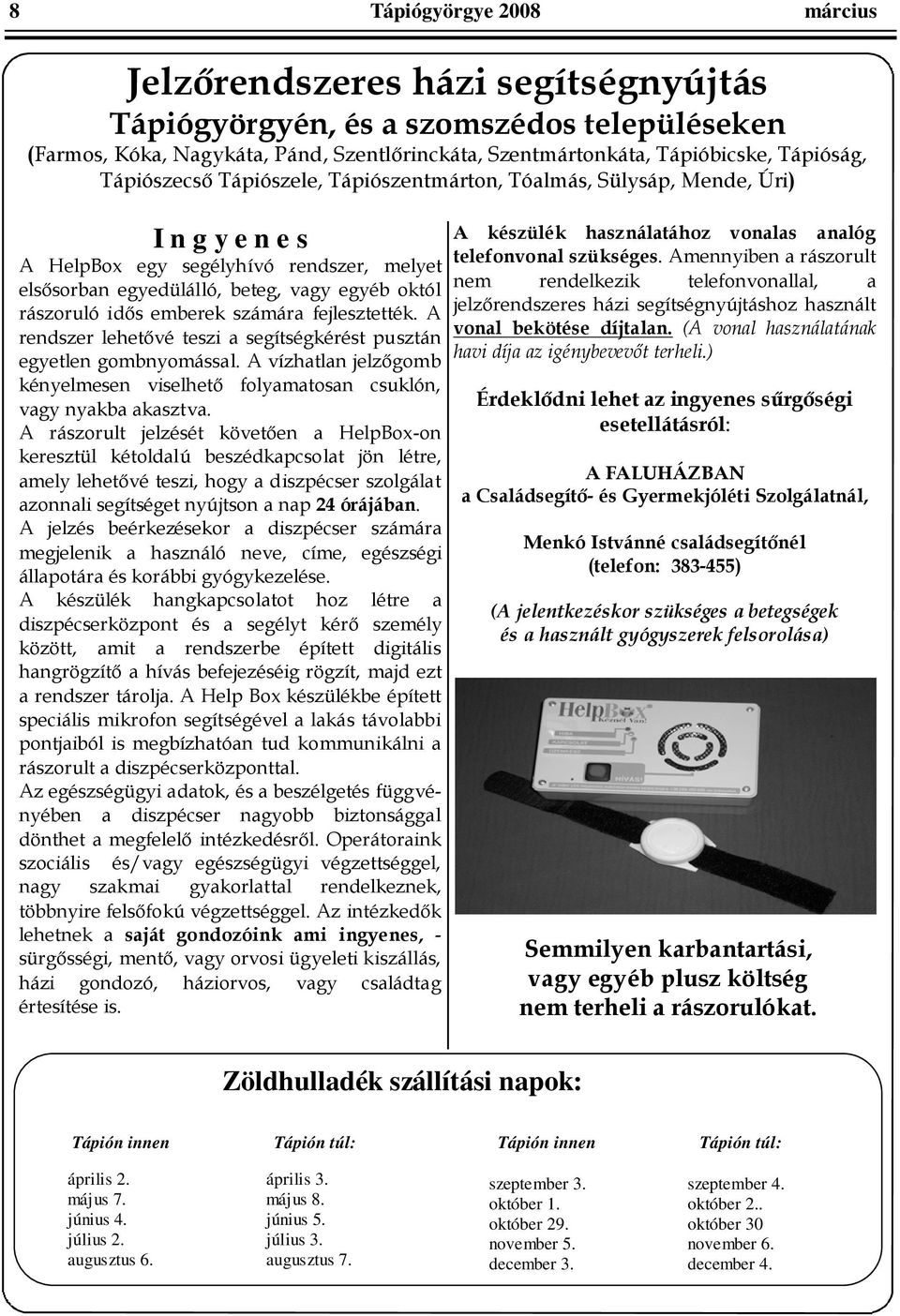 " $ "" J : Tápión innen Tápión túl: Tápión innen Tápión túl: április 2 április 3 május 7 május 8 június 4 június 5