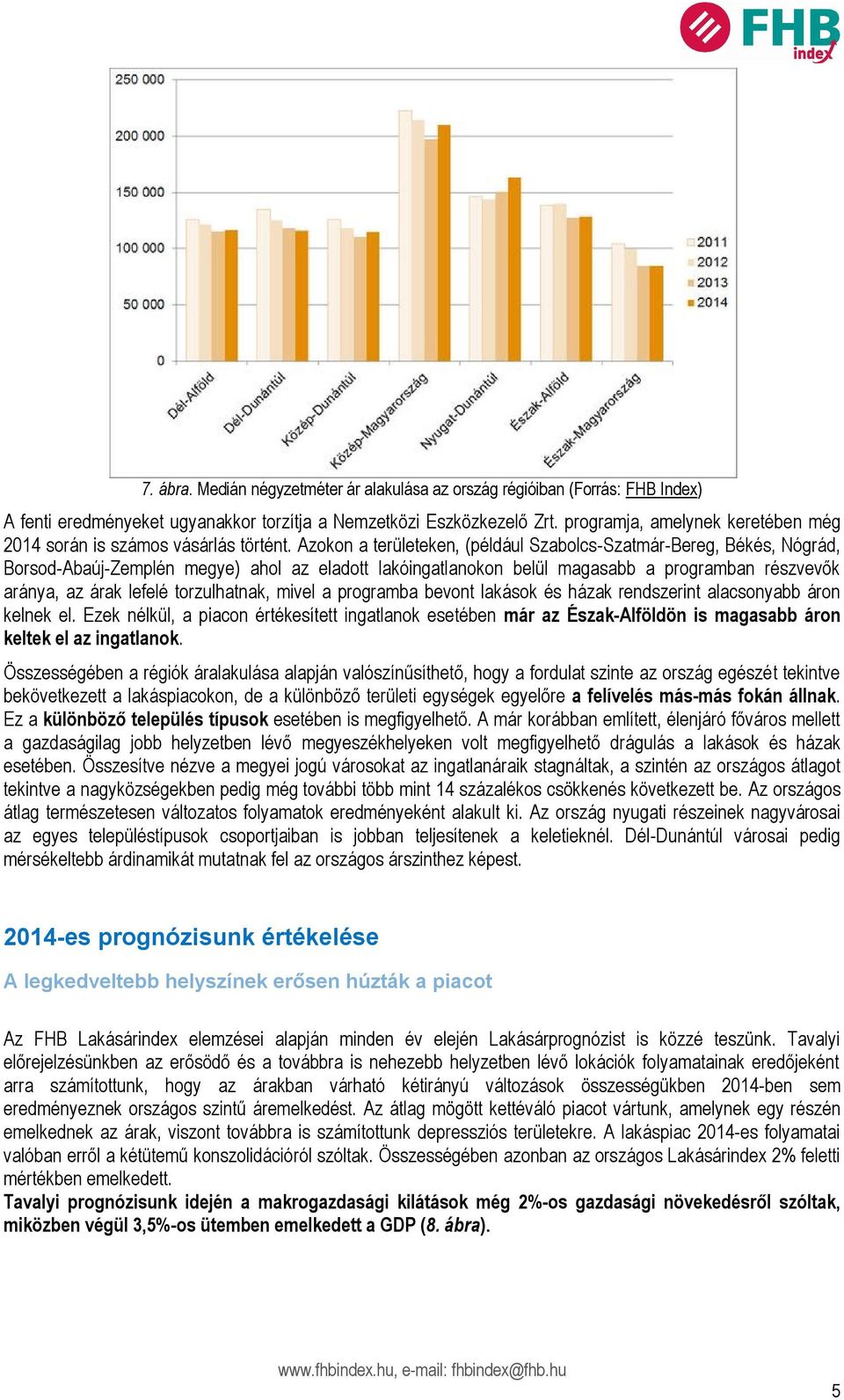 Azokon a területeken, (például Szabolcs-Szatmár-Bereg, Békés, Nógrád, Borsod-Abaúj-Zemplén megye) ahol az eladott lakóingatlanokon belül magasabb a programban részvevők aránya, az árak lefelé