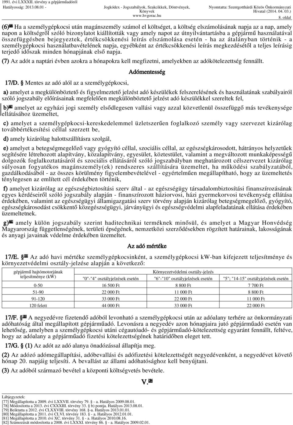 az értékcsökkenési leírás megkezdésétől a teljes leírásig terjedő időszak minden hónapjának első napja.