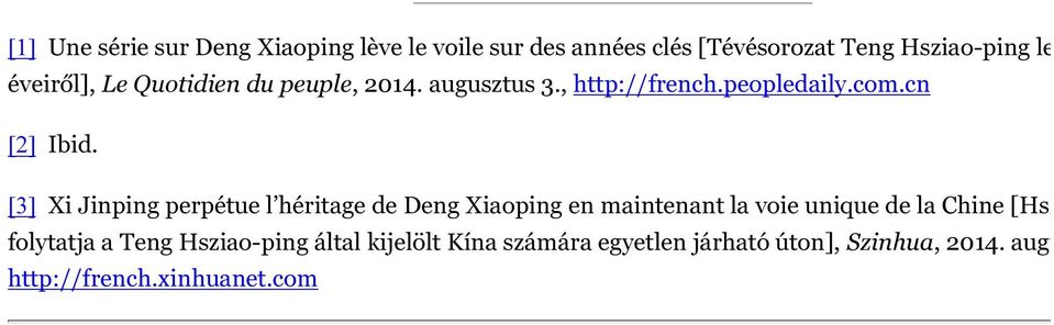 [3] Xi Jinping perpétue l héritage de Deng Xiaoping en maintenant la voie unique de la Chine [Hszi