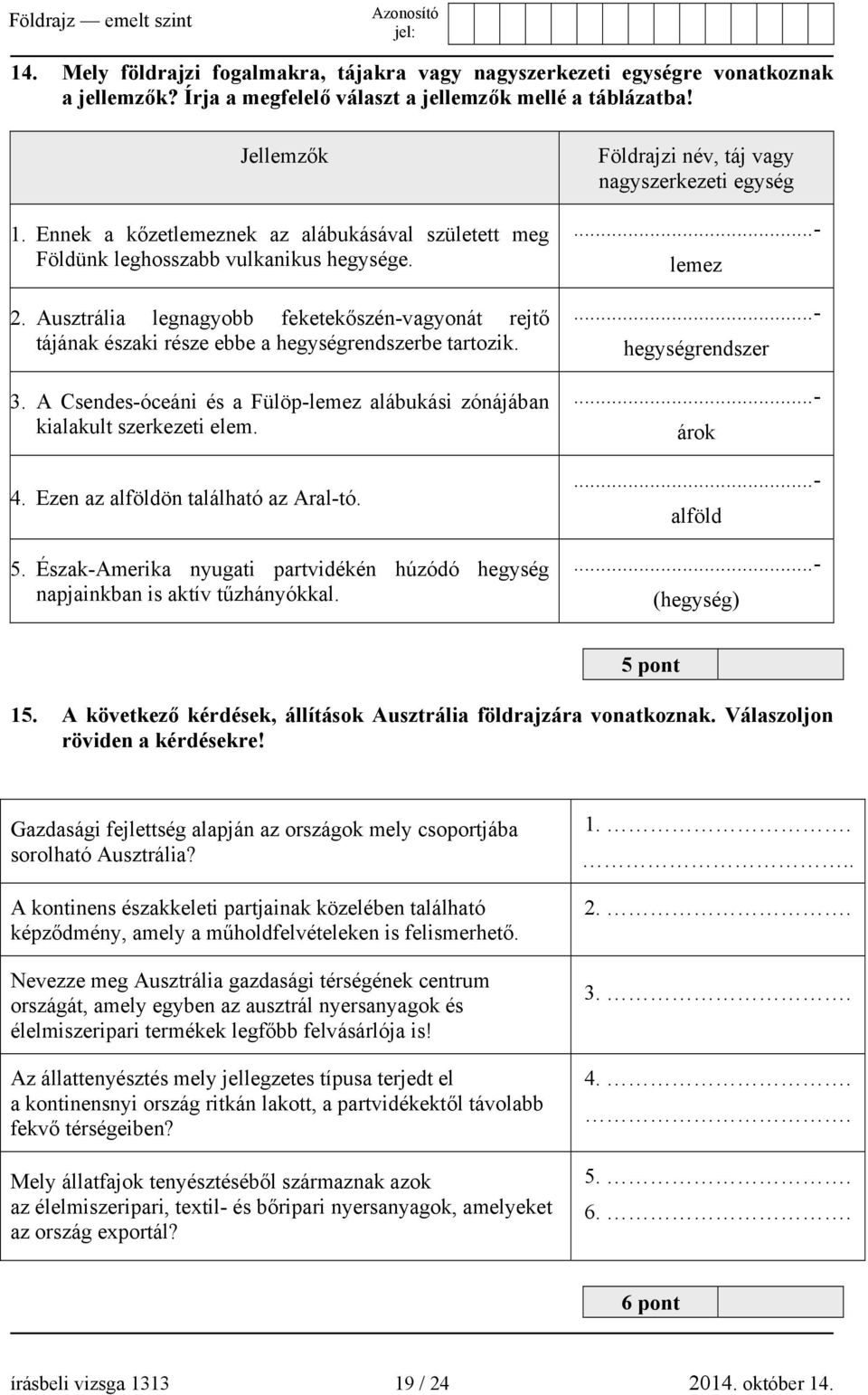 Ausztrália legnagyobb feketekőszén-vagyonát rejtő tájának északi része ebbe a hegységrendszerbe tartozik. 3. A Csendes-óceáni és a Fülöp-lemez alábukási zónájában kialakult szerkezeti elem. 4.