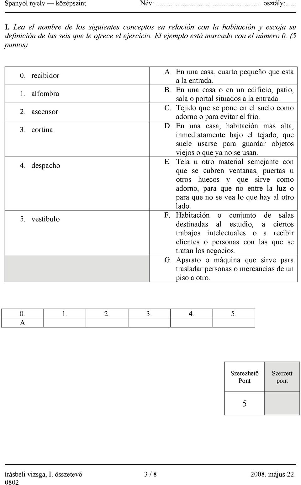 C. Tejido que se pone en el suelo como adorno o para evitar el frío. D.