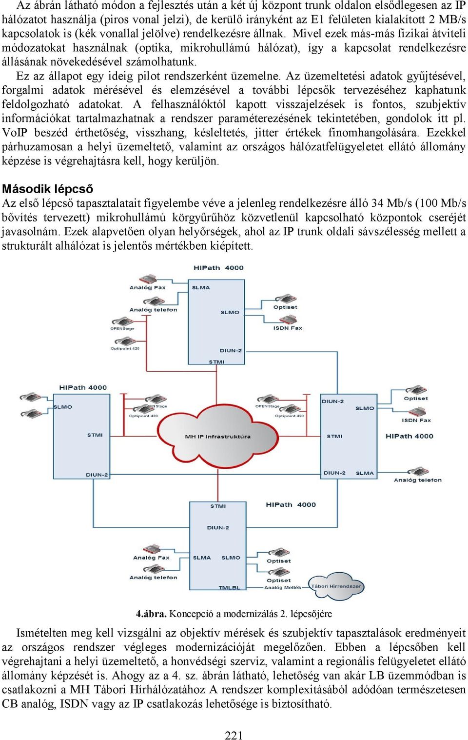 Mivel ezek más-más fizikai átviteli módozatokat használnak (optika, mikrohullámú hálózat), így a kapcsolat rendelkezésre állásának növekedésével számolhatunk.