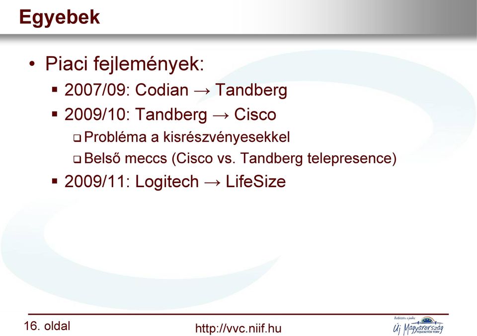 kisrészvényesekkel Belső meccs (Cisco vs.