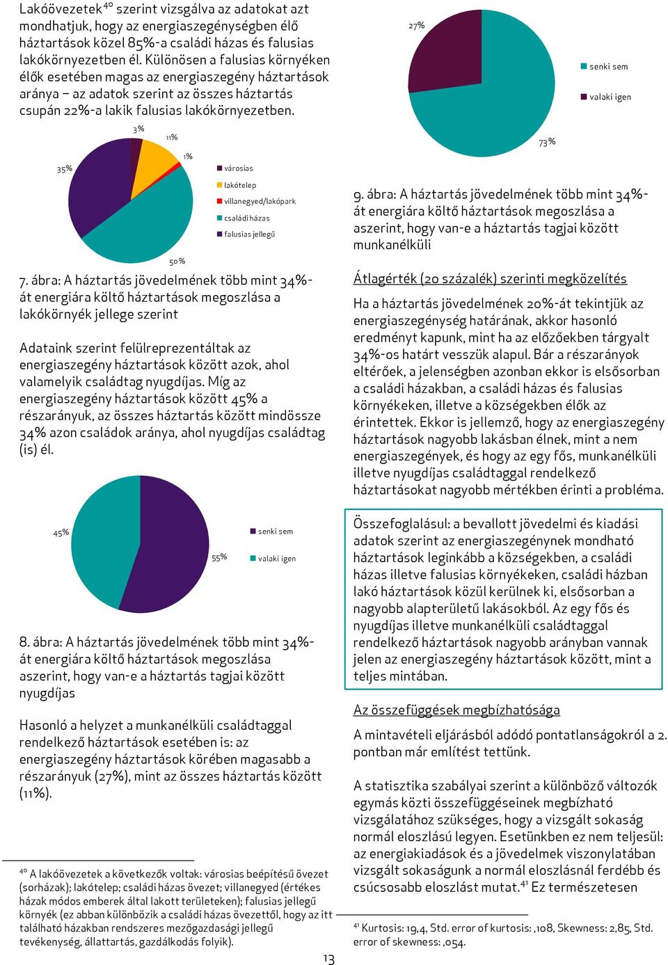 3% 11% 35% városias 1% 27% 73% senki sem valaki igen 50% lakótelep villanegyed/lakópark családi házas falusias jellegű 7.