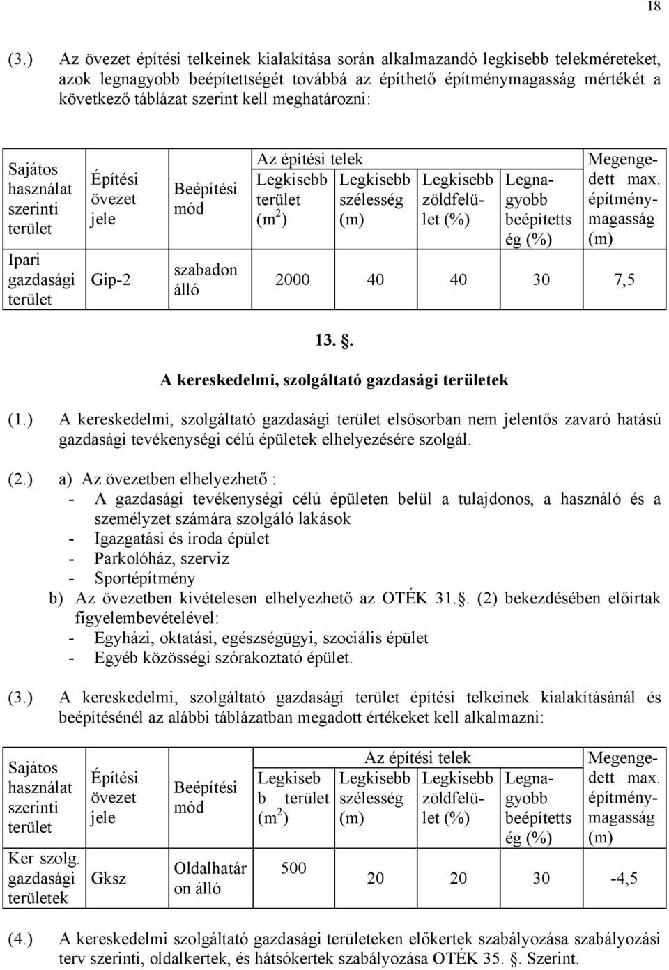 gazdasági területek A ) A ö A ) A ö