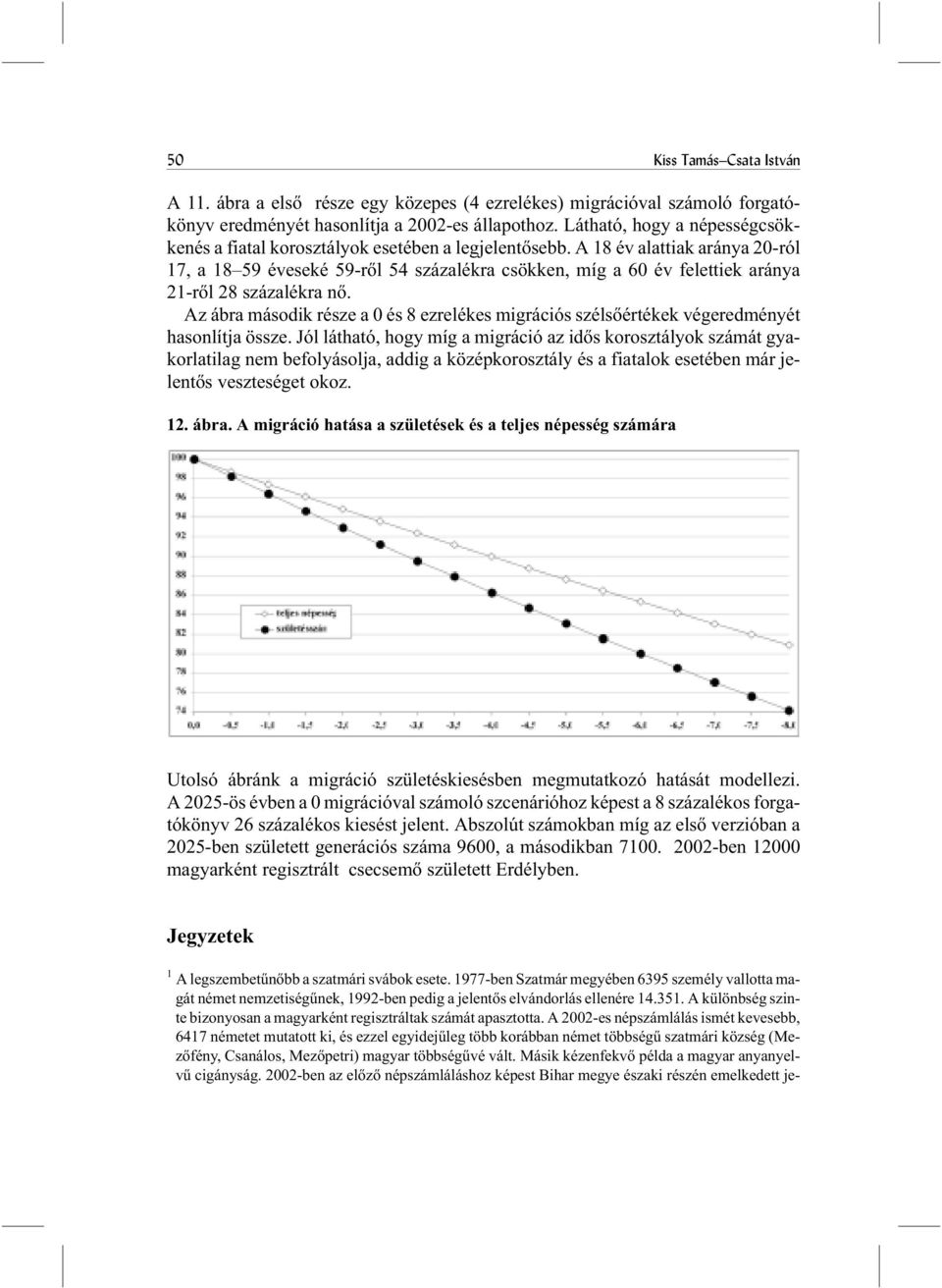 A 18 év alattiak aránya 20-ról 17, a 18 59 éveseké 59-rõl 54 százalékra csökken, míg a 60 év felettiek aránya 21-rõl 28 százalékra nõ.