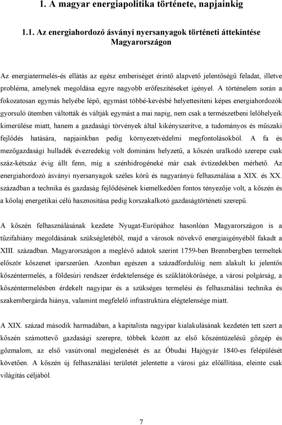 A történelem során a fokozatosan egymás helyébe lépő, egymást többé-kevésbé helyettesíteni képes energiahordozók gyorsuló ütemben váltották és váltják egymást a mai napig, nem csak a természetbeni