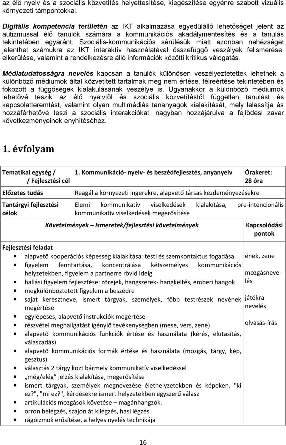 Szociális-kommunikációs sérülésük miatt azonban nehézséget jelenthet számukra az IKT interaktív használatával összefüggő veszélyek felismerése, elkerülése, valamint a rendelkezésre álló információk