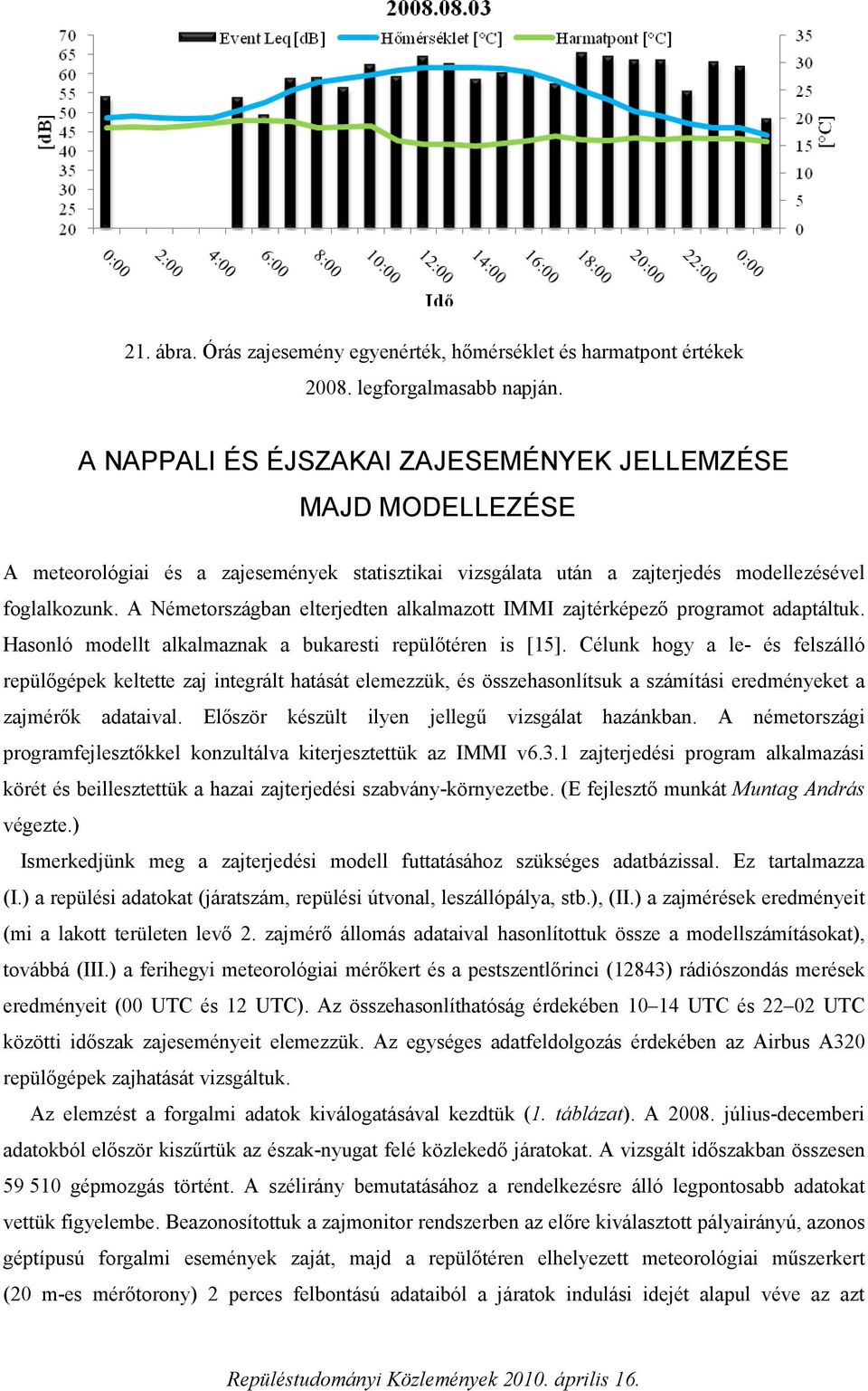 A Németországban elterjedten alkalmazott IMMI zajtérképező programot adaptáltuk. Hasonló modellt alkalmaznak a bukaresti repülőtéren is [15].