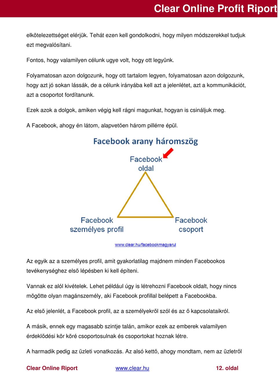 fordítanunk. Ezek azok a dolgok, amiken végig kell rágni magunkat, hogyan is csináljuk meg. A Facebook, ahogy én látom, alapvetıen három pillérre épül.