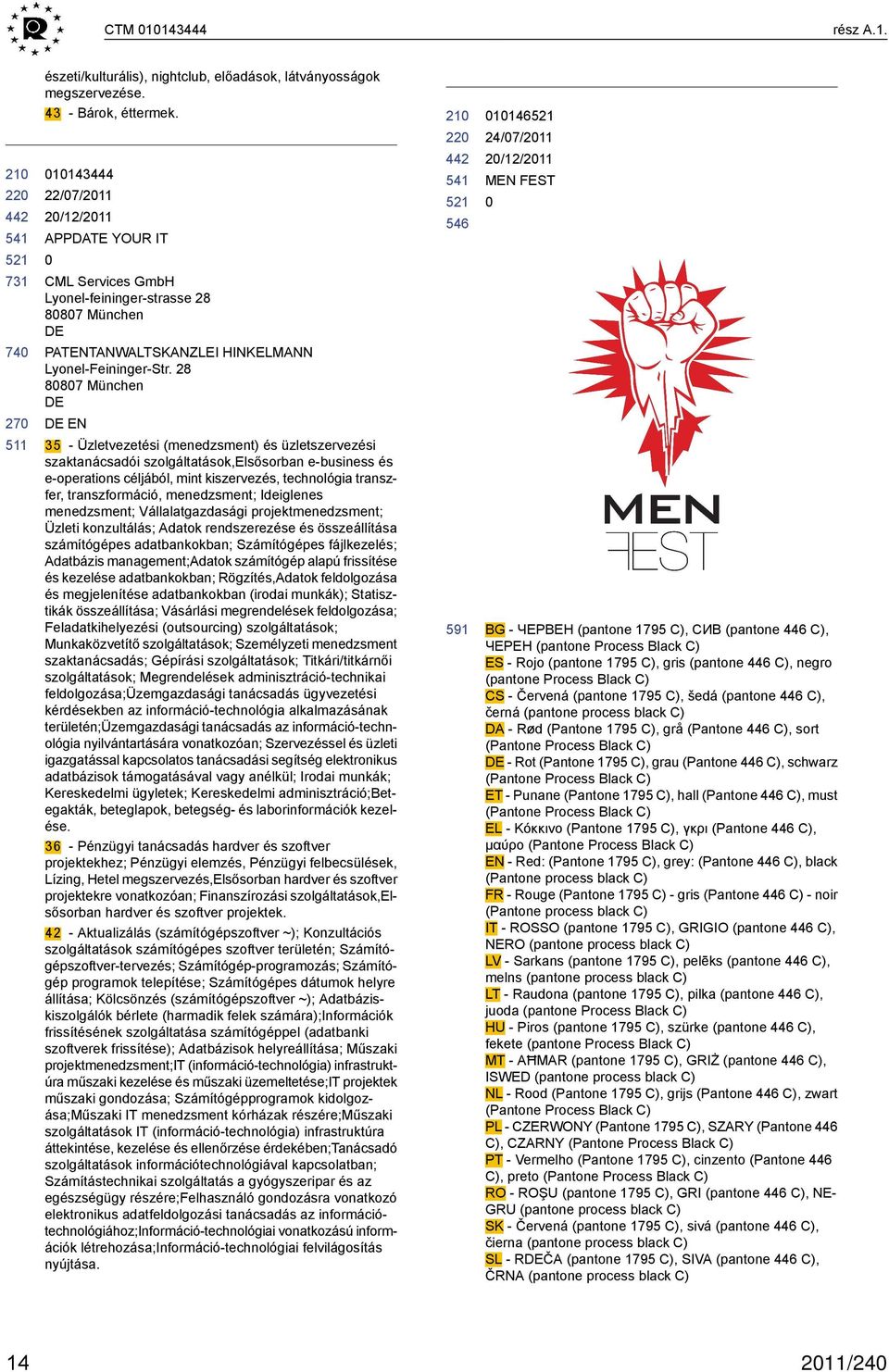 28 887 München EN 35 - Üzletvezetési (menedzsment) és üzletszervezési szaktanácsadói szolgáltatások,elsősorban e-business és e-operations céljából, mint kiszervezés, technológia transzfer,