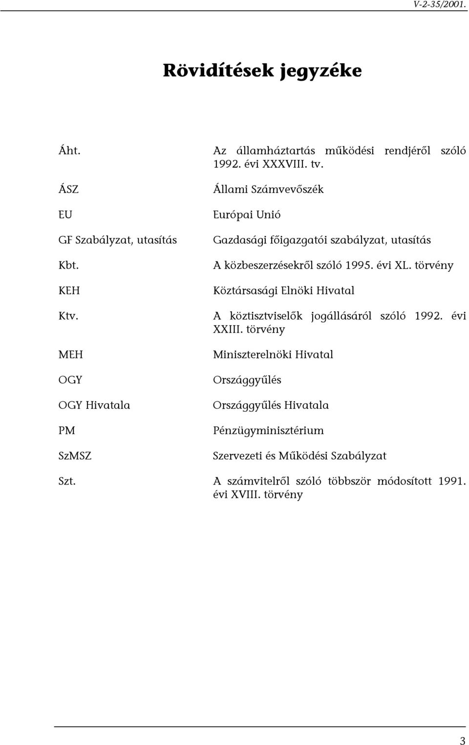 Állami Számvevőszék Európai Unió Gazdasági főigazgatói szabályzat, utasítás A közbeszerzésekről szóló 1995. évi XL.