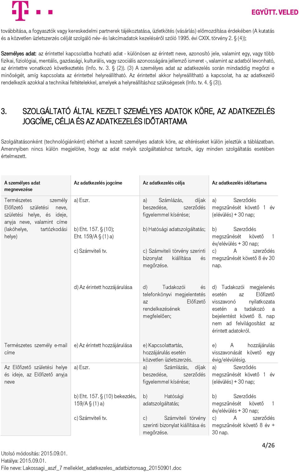 (4)); Személyes adat: az érintettel kapcsolatba hozható adat - különösen az érintett neve, azonosító jele, valamint egy, vagy több fizikai, fiziológiai, mentális, gazdasági, kulturális, vagy