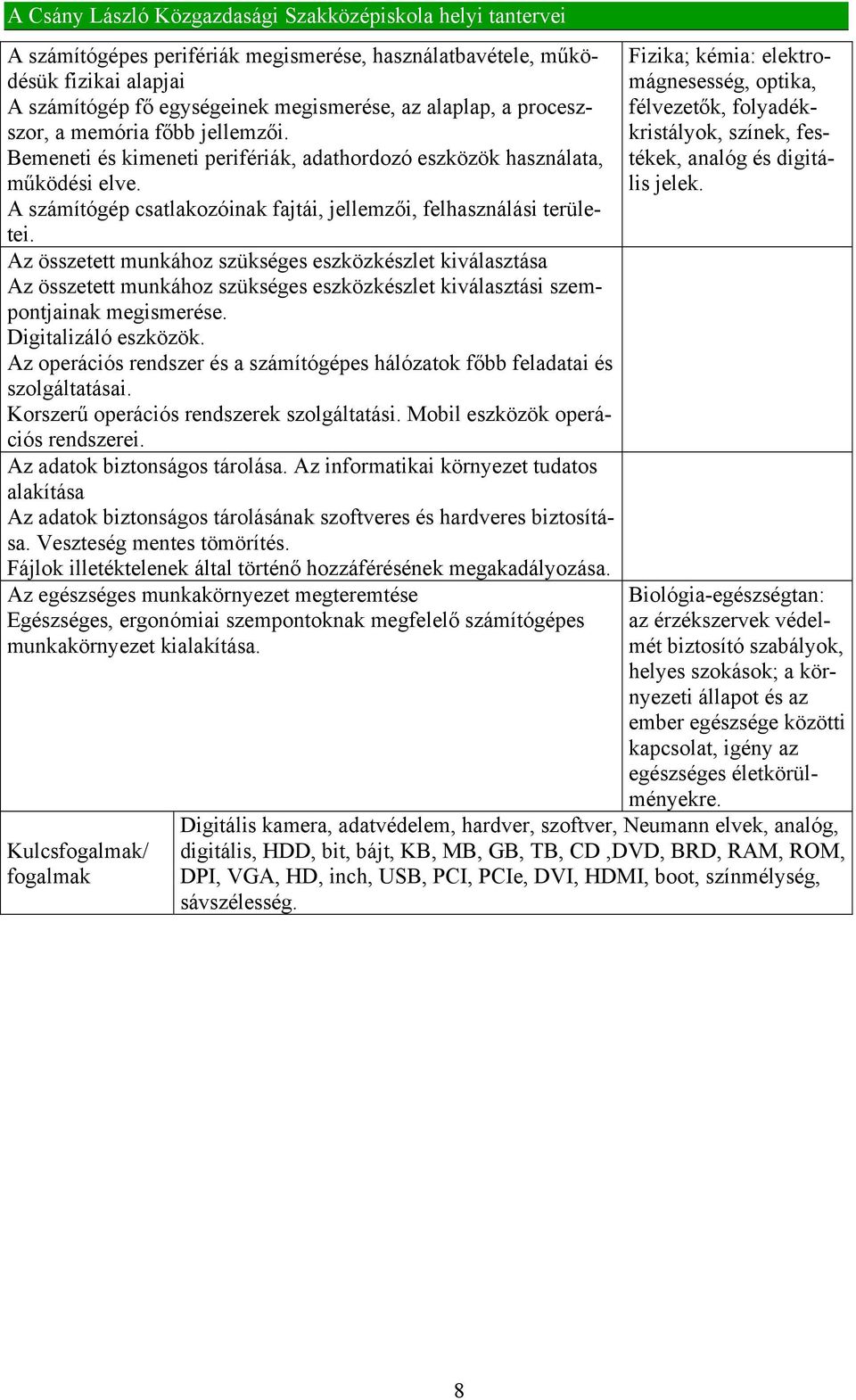 Az összetett munkához szükséges eszközkészlet kiválasztása Az összetett munkához szükséges eszközkészlet kiválasztási szempontjainak megismerése. Digitalizáló eszközök.