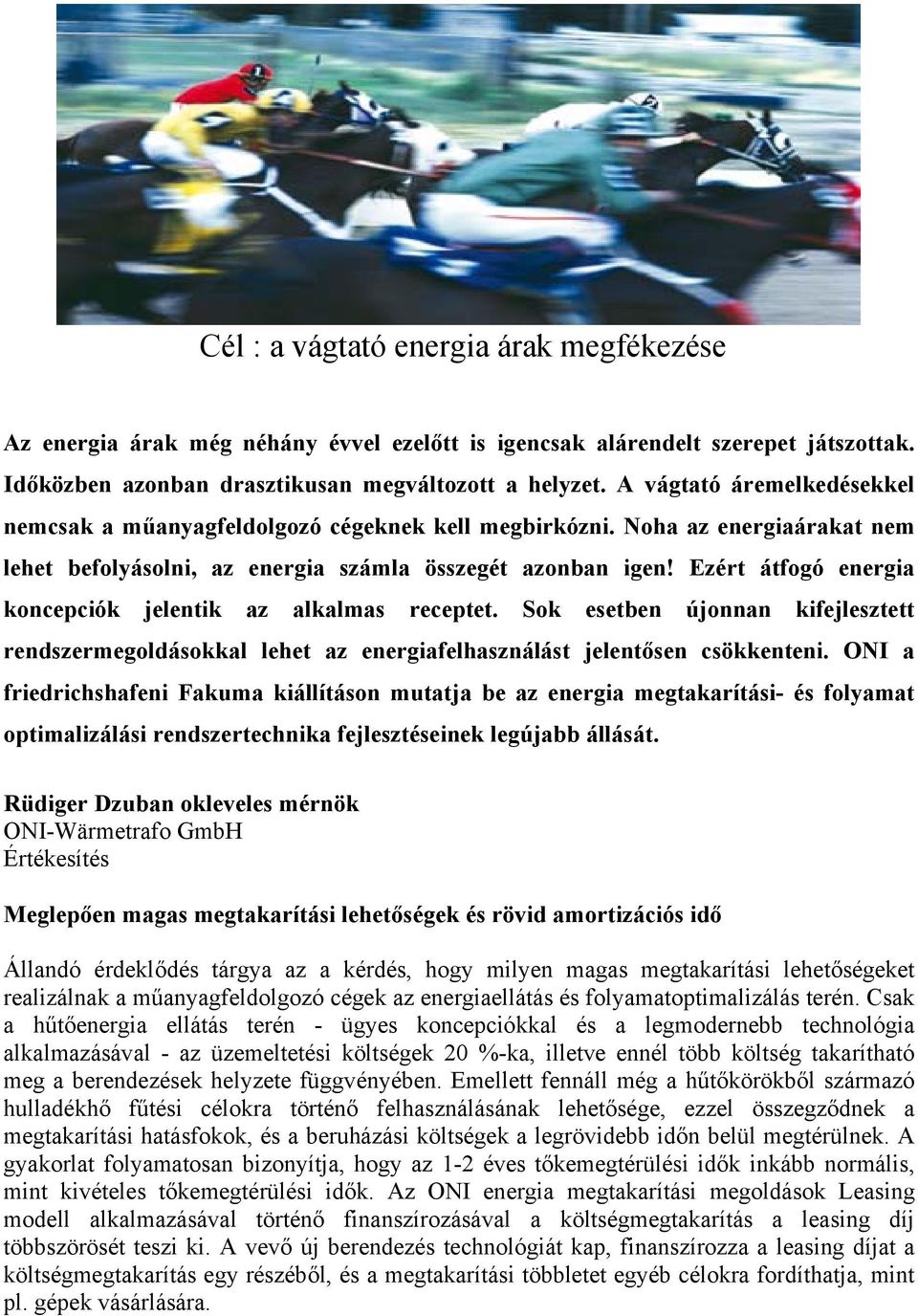 Ezért átfogó energia koncepciók jelentik az alkalmas receptet. Sok esetben újonnan kifejlesztett rendszermegoldásokkal lehet az energiafelhasználást jelentősen csökkenteni.