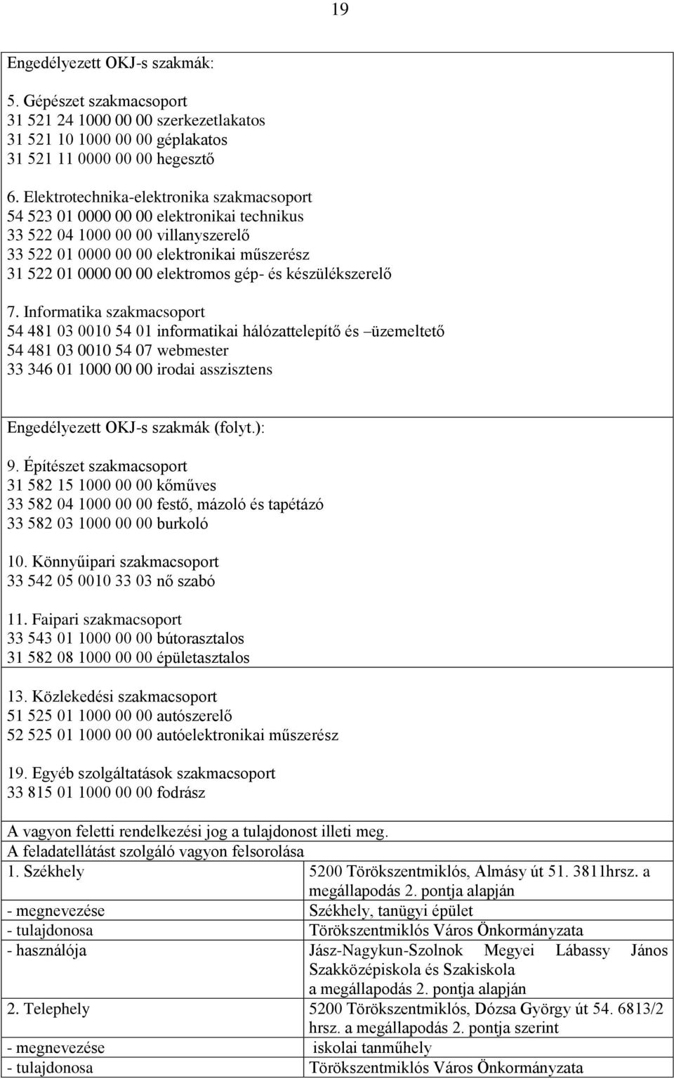 gép- és készülékszerelő 7.