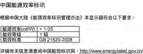 7. Szabályozási információk China RoHS The People's Republic of China released a regulation called "Management Methods for Controlling Pollution by Electronic Information Products" or commonly