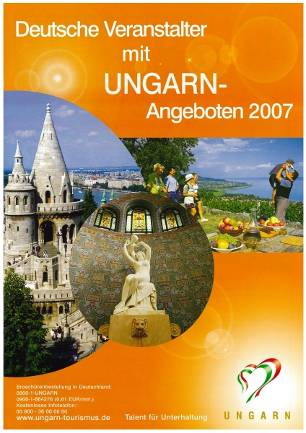 AJÁNLATI KATALÓGUS Magyarországot programozó német utazási és túraszervező irodák nyilvántartása 439 cím (2007) 10.