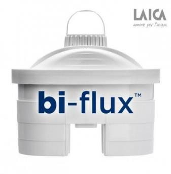 Bi-flux vízszűrő rendszer fő elemei : A kancsó test a csapvíz feltöltésére, szűrőbetét házzal. Tisztított víz tartályal.