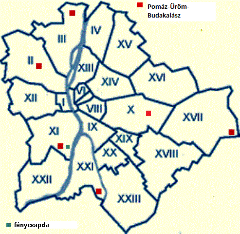 Budapesti háziketres előrejelzési pontok