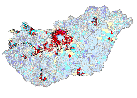 meredek csökkenés következett be, ami 2006-ban negatívba fordult és -17 ezer fős értékkel elérte a 2000-es budapesti mélypontot 2010-ben.