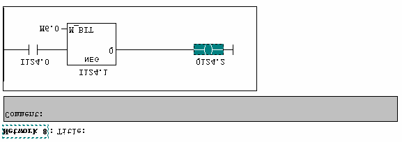 A fenti példában az M5.2 bitet akkor állítjuk be 1-re amikor a 124.1 és 124.2 bement sorba kötve 0-ból 1-re vált.