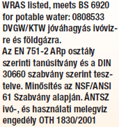 Csőmenet tömítés Tömítés Működés Tulajdonságok Azonnali tömítés Pozícionálható kötés (45 vissza) Könnyű és gyors alkalmazás Nem