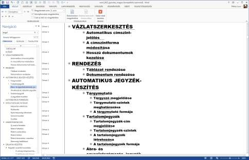 12 VÁZLATSZERKESZTÉS VÁZLATSZERKESZTÉS A vázlatszerkesztő-üzemmód dokumentumaink logikai szerkezetének kialakítására szolgál.