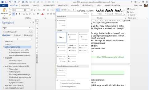 16 VÁZLATSZERKESZTÉS Merge: Egyesíti a kijelölt aldokumentumokat. Split: Felosztja az aldokumentumot. Lock Document: Zárolja a kijelölt vagy az aktuális aldokumentumot.