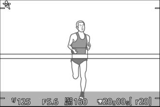 A Az & (funkció) menü Az & menü nem használható. A Sport mód A fényképezőgép egypontos (0 188) folyamatos motoros automatikus élességállítást (0 184) alkalmaz.