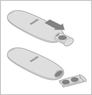 Elemek A távvezérl! elemeinek cseréjéhez csúsztassa ki a készülék alján található kis tálcát. Használjon 2 gombelemet (CR2032 3 V-os típus). Ügyeljen arra, hogy az elemek + jellel ellátott (fels!