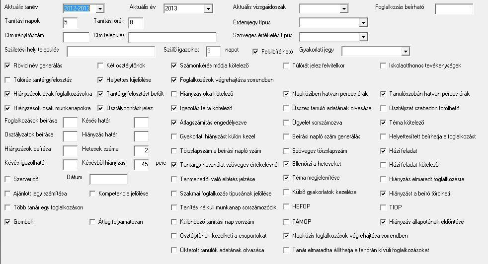 Alapbeállítások megadása A Programindító dialógus aktív. 1. Kattintson a Rendszer adminisztráció gombra.