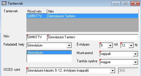 Tanterv adatainak felvitele 1. A Nevelés-oktatás-Tervezés modul Tantervek programját kettős kattintással indítsa el. Megnyílik az üres Tantervek dialógus. 2.