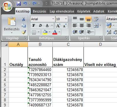 Tanuló adatok betöltése a KIR-ből Az Aromo képes fogadni a központi KIR adatbázisba korábban felvitt tanuló adatokat. Ezt a funkciót a kezdeti adatfeltöltéskor javasolt használni.