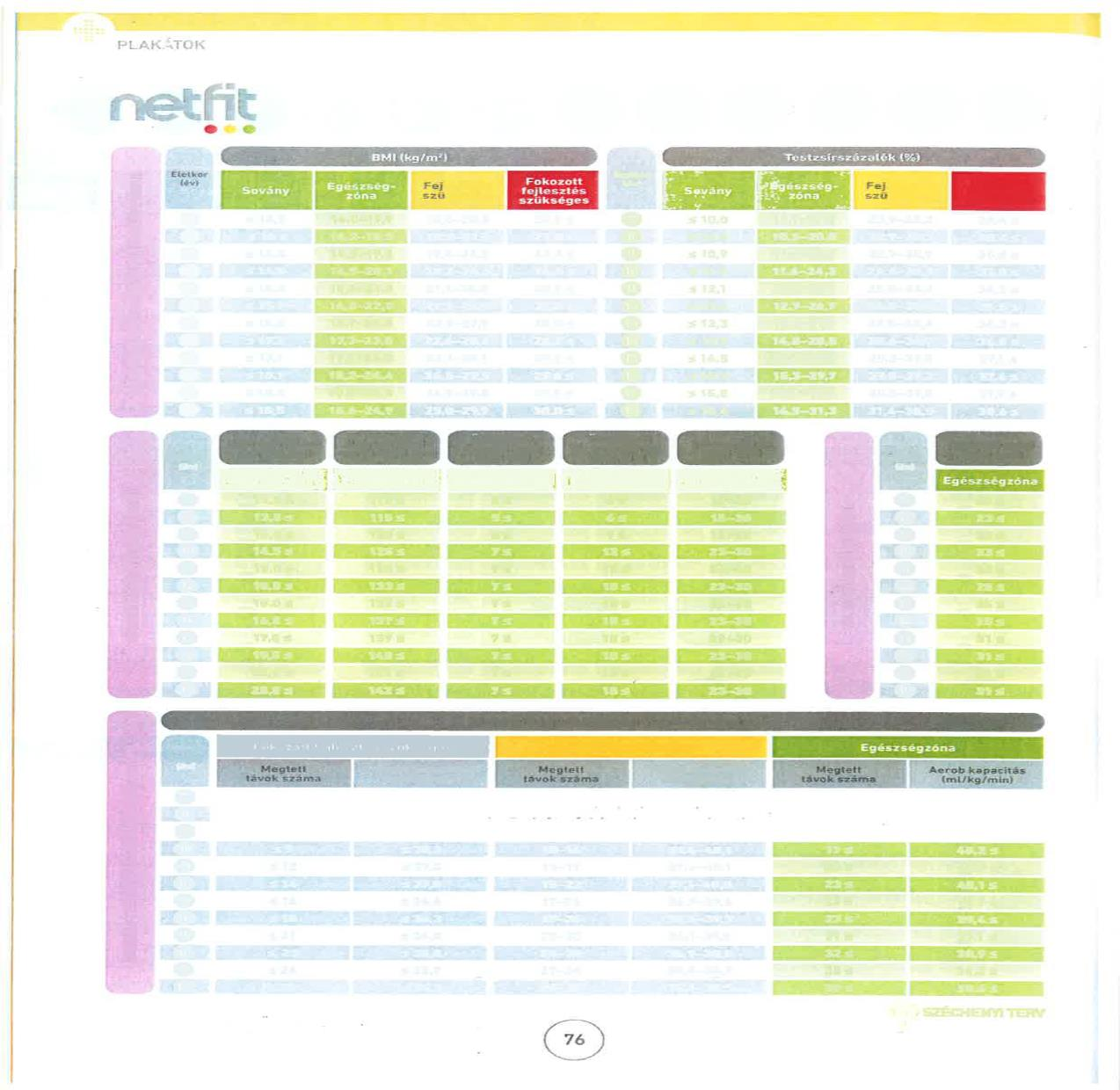 76 Forrás: NETFIT kézikönyv,