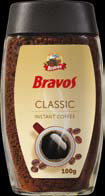 Kávé Bravos Classic instant kávé 100g Bravos 3in1 instant kávé 10x18g Bravos 3in1 instant kávé 50x18g Bravos Classic őrölt, pörkölt kávé 250g Bravos Classic őrölt, pörkölt kávé 1kg Bravos Classic