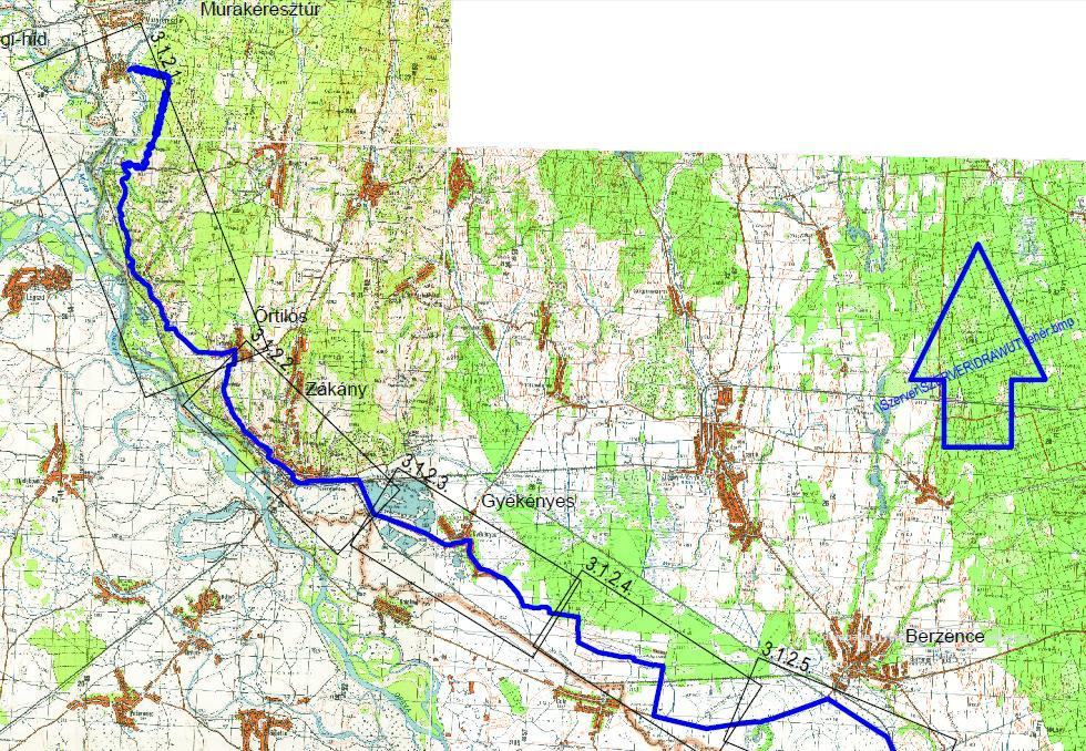 Három folyó kerékpáros túraútvonal Murakeresztúr Berzence
