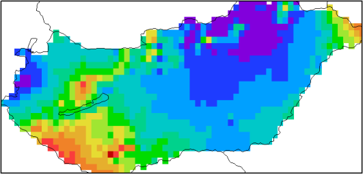 A sugárzási kényszer változásán alapuló új éghajlati szcenáriók a Kárpát-medence térségére EEA-C13-10 19 1961 1990, nyár 1971 2000, nyár 1961 1990, tél 1971 2000, tél 4.