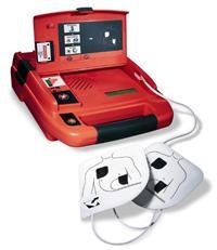 Félautomata defibrillator (AED) Egyszerű alkalmazhatóság: bekapcsolás önteszt rövid, világos útmutatás; piktogrammok öntapadó elektródok ritmusanalízis: automatikus és/vagy manualis