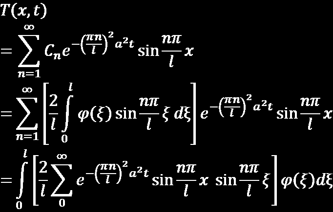 A forrásfüggvény (1) 3 A hőmérséklet időbeli