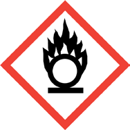 125 7.3.2.14 Oxidáló szilárd anyagok Veszélyességi kategória Figyelmeztetés Figyelmeztető mondat 2 Veszély H272 Fokozhatja a tűz intenzitását; oxidáló hatású 3 Figyelmeztetés H272 Fokozhatja a tűz
