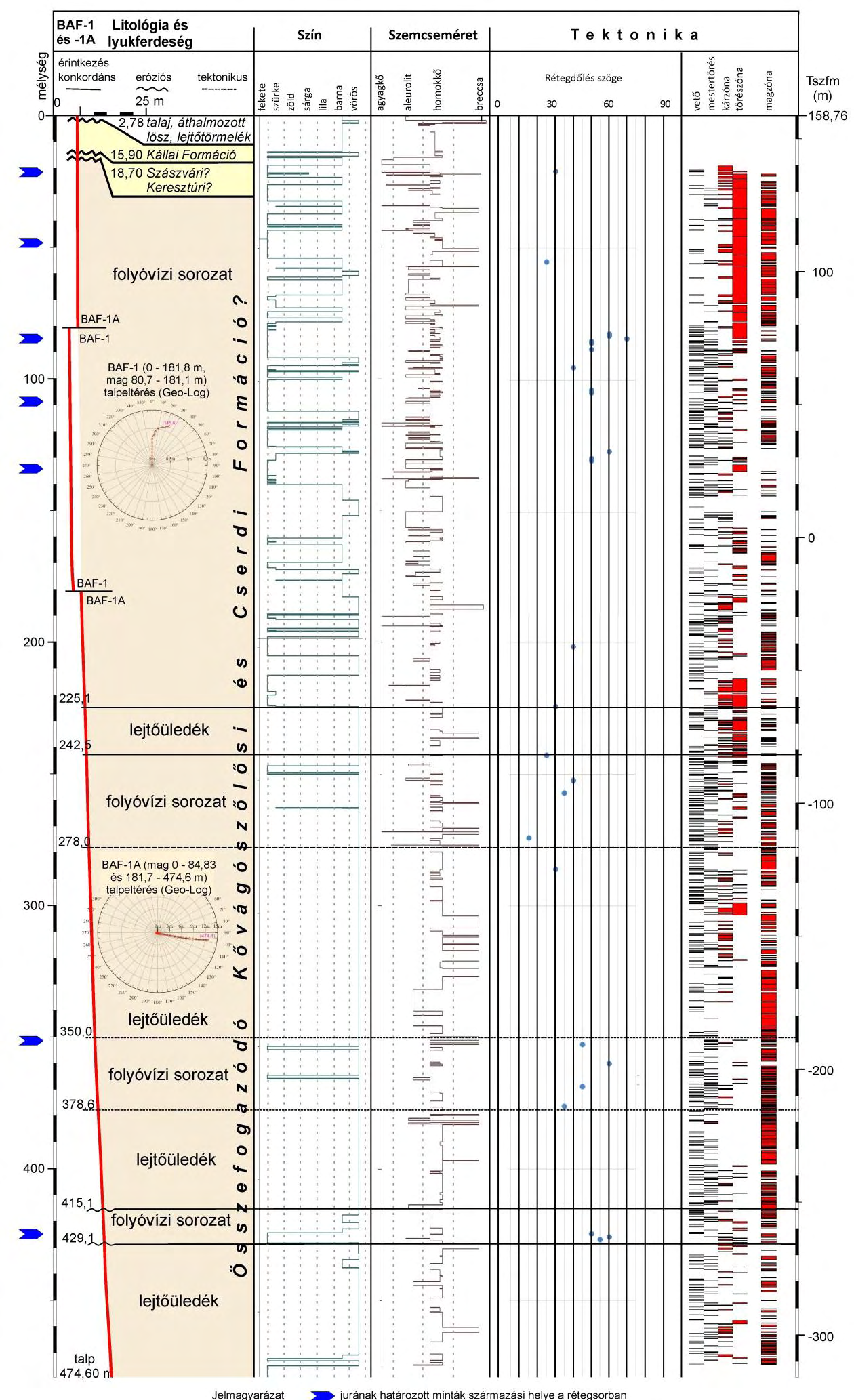 Konrád Gy. et al.: A BAF-1, -1A és a BAF-2 fúrások földtani eredményei 3.