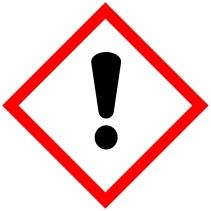 Veszélyt jelző szimbólum(ok): Figyelmeztetés: Figyelmeztető H mondatok: FIGYELEM H319 Súlyos szemirritációt okoz. Óvintézkedésre vonatkozó P mondatok: Tartalmaz: 2.