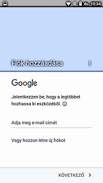 SZÖVEGBEVITEL Amennyiben szövegmezőbe kattint, az automatikusan felugró virtuális billentyűzet jelenik meg. Az ékezetes karaktereket a megfelelő billentyű hosszú megnyomásával hozhatja elő.