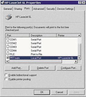 Konfiguráció Windows 98se/Me platformok esetén (folytatás) Részletek fülre Válassza a PRTmate: (All-in-1) sort a nyomtatás helye ponthoz mellékelt listából.